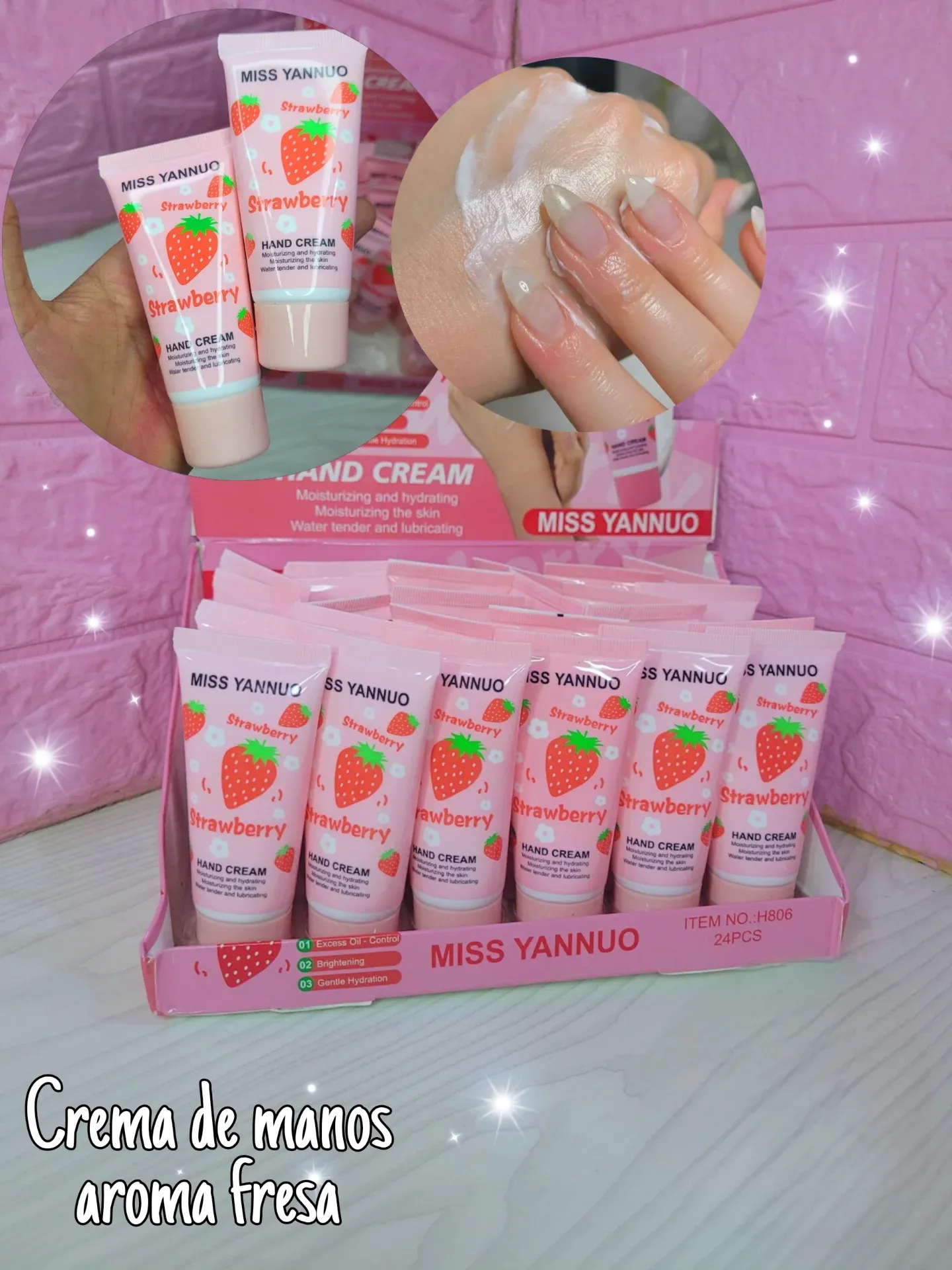 CREMA DE MANOS DE FRESA