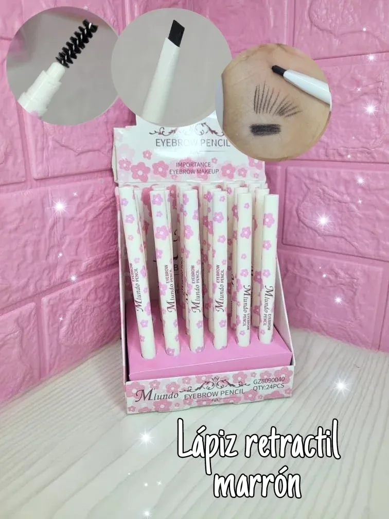 LAPIZ RETRACTIL NEGRO CON CEPILLO