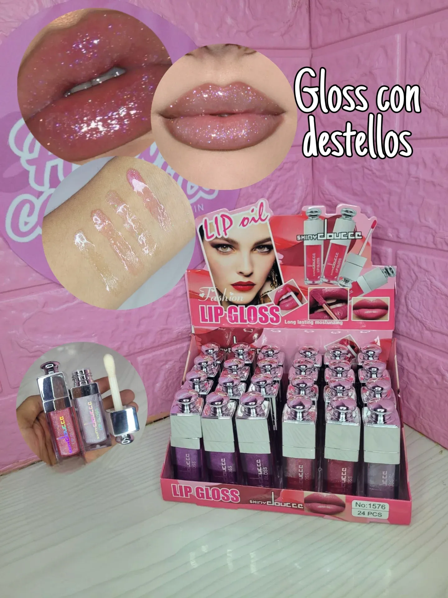 GLOSS CON GLITTER