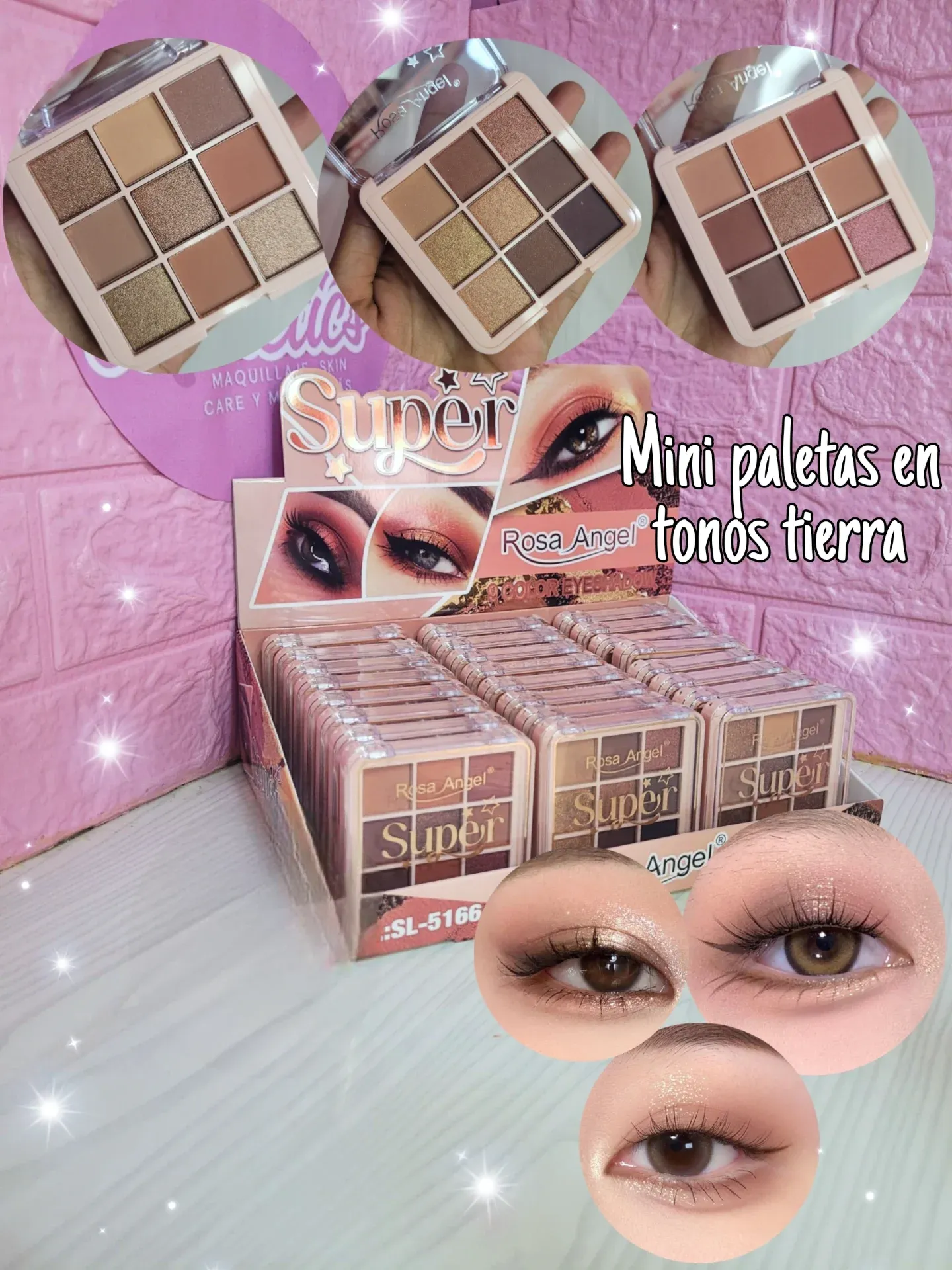 MINI PALETA DE SOMBRAS TIPO COREANAS