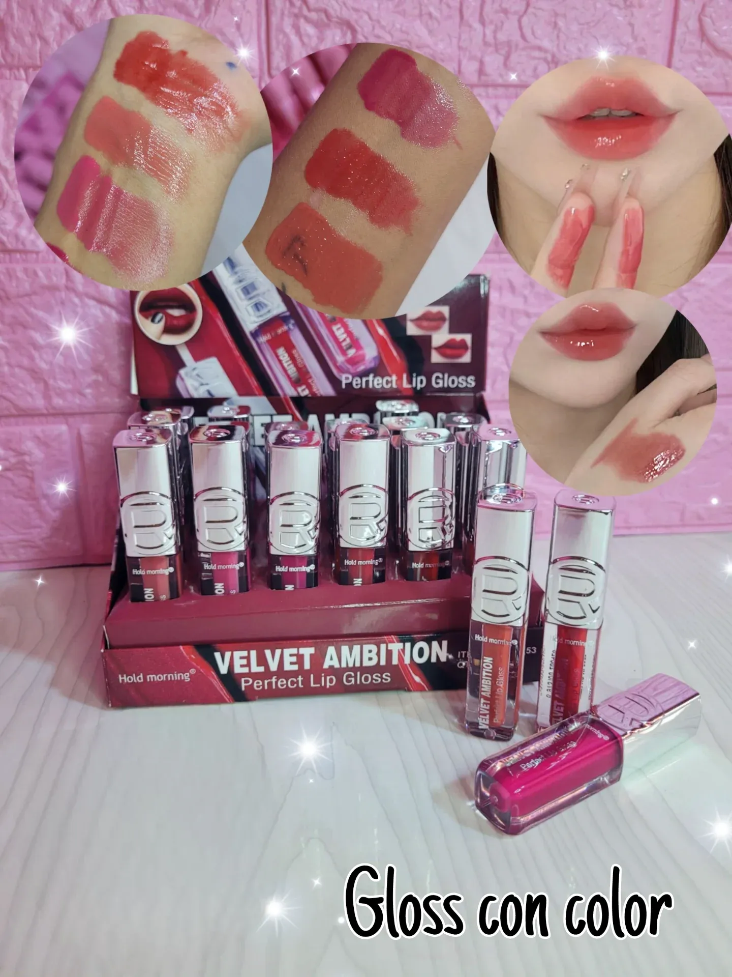 GLOSS CON COLOR APLICADOR DELGADO