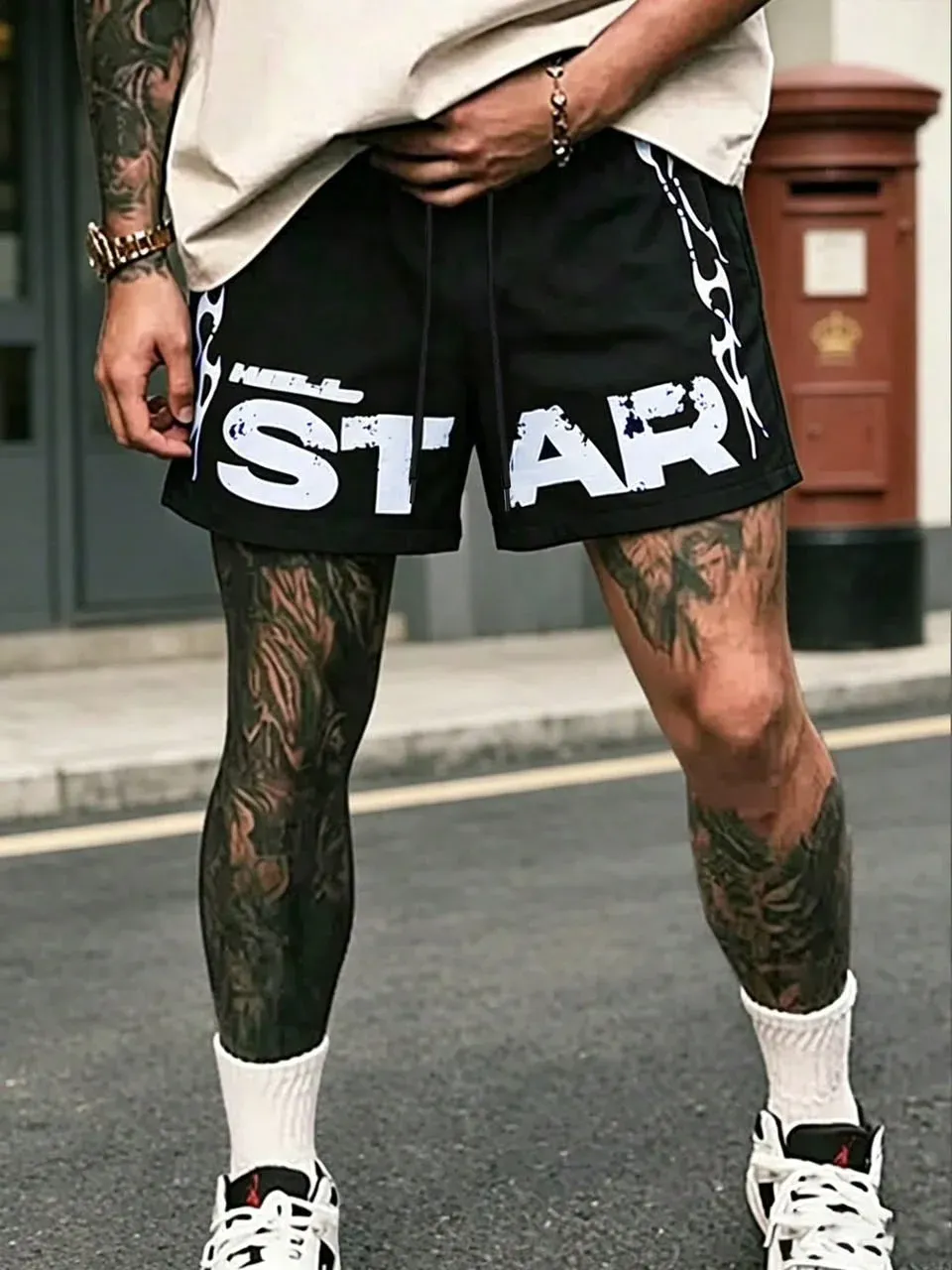 Short Casual Negro, star