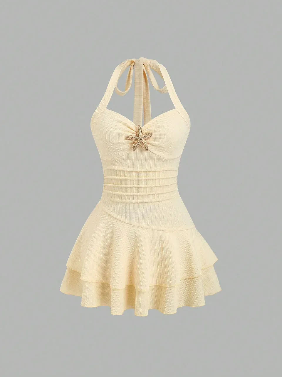 Vestidos casual con broche de estrella