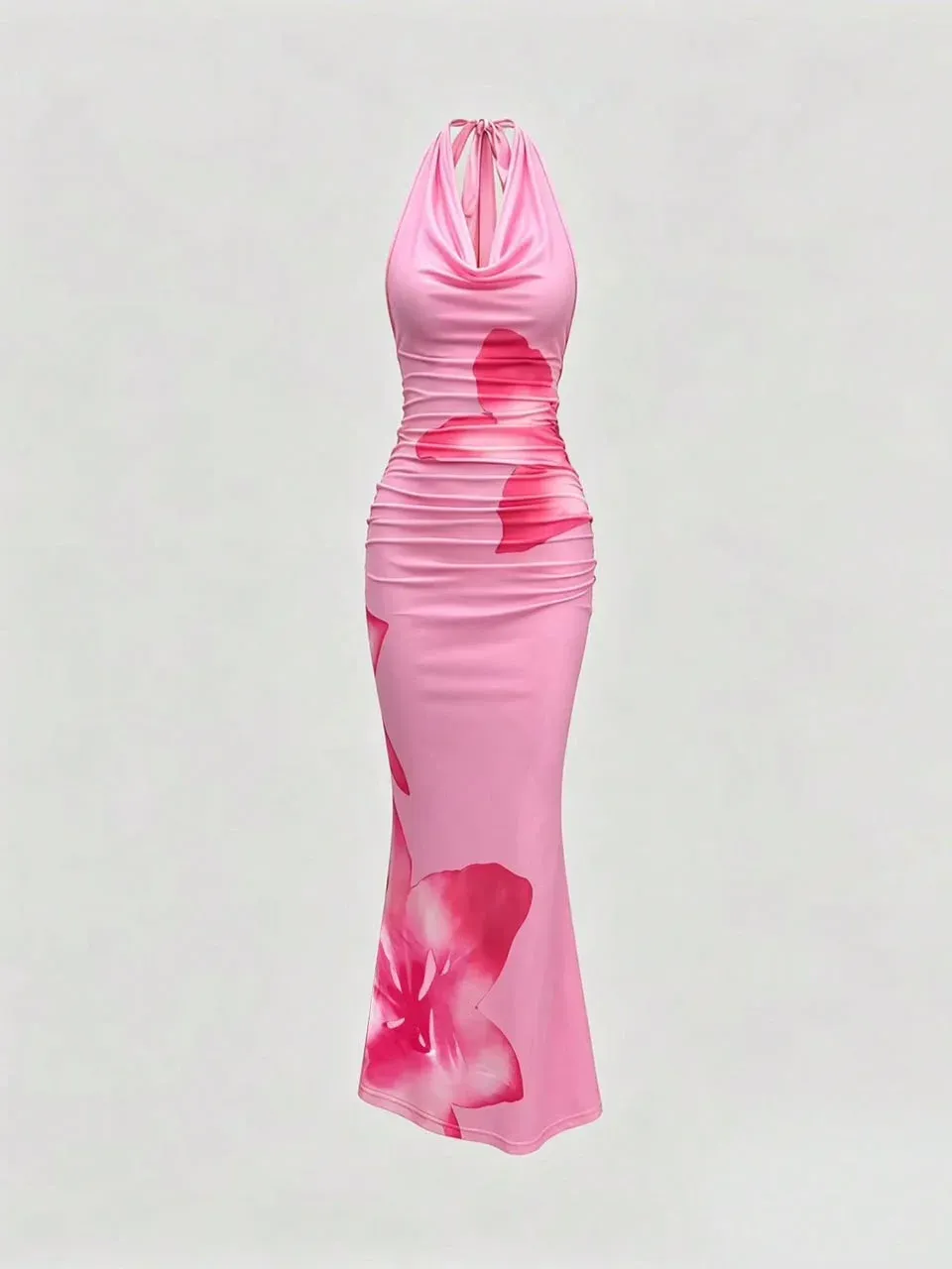 Vestido Largo Rosa estampado floral