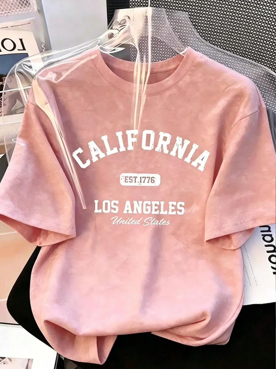 Camisa Oversize, California Rosa