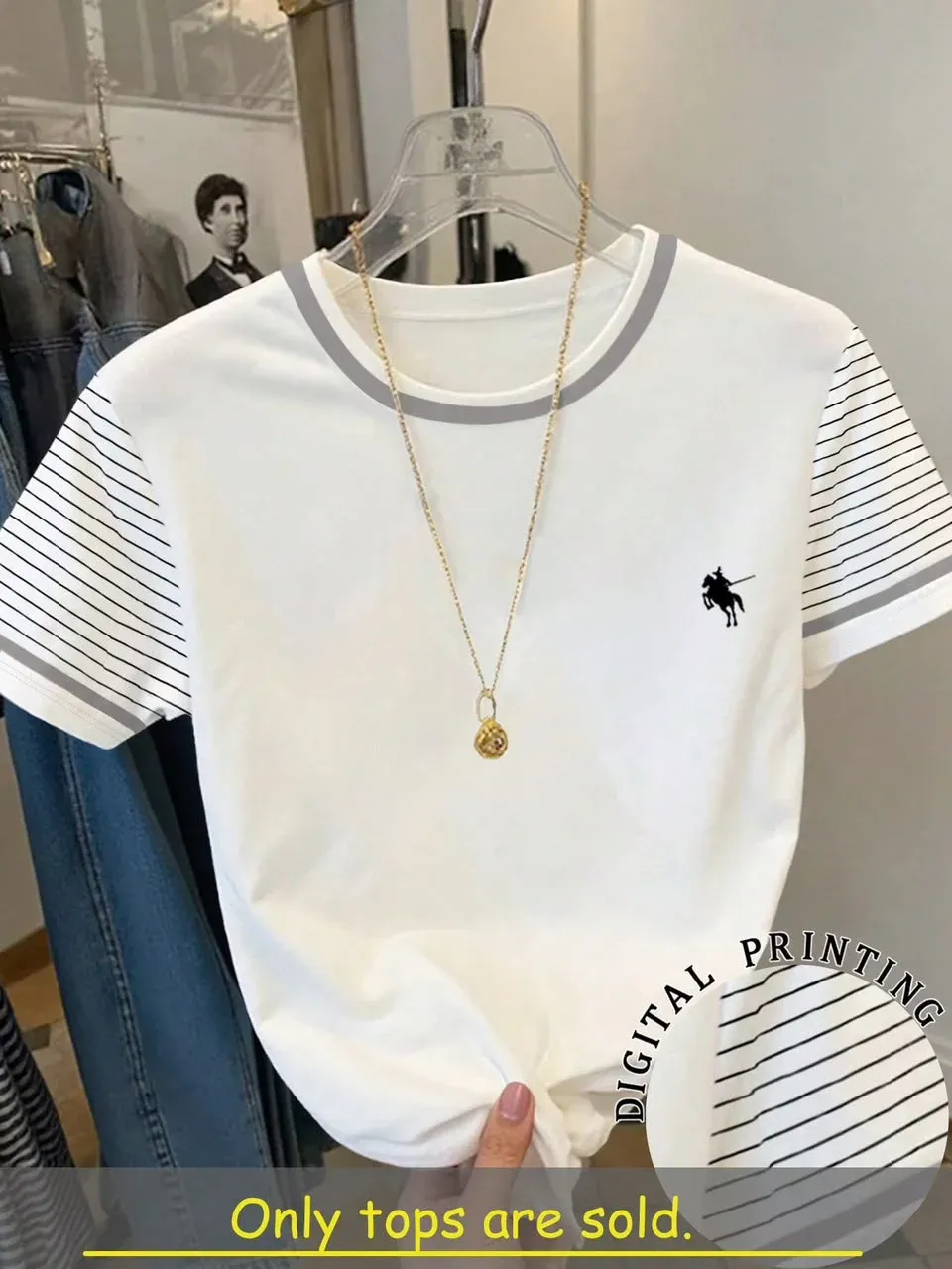Camisa casual, Diseño de rayas en la mangas
