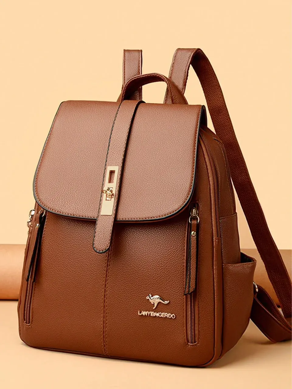 Mochila marrón elegante