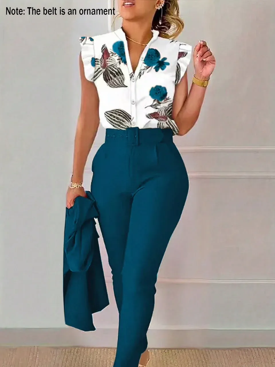 Conjunto estampado floral