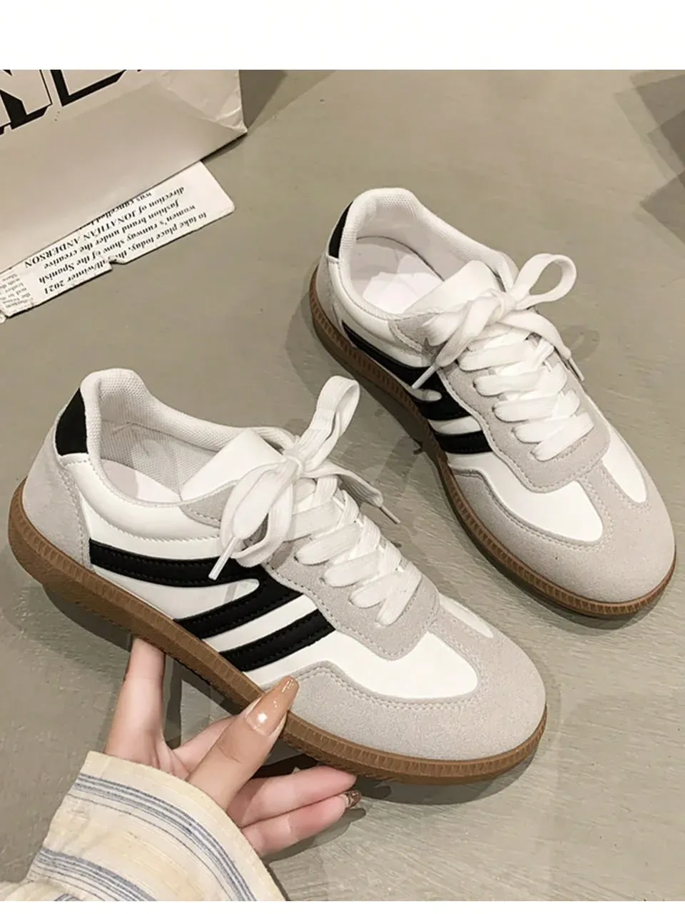 Zapatos deportivos estilo samba retro