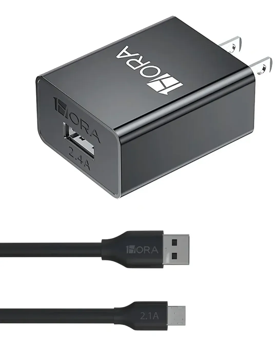 Cargador de Pared con Cable Micro USB 2.4A (GAR124)