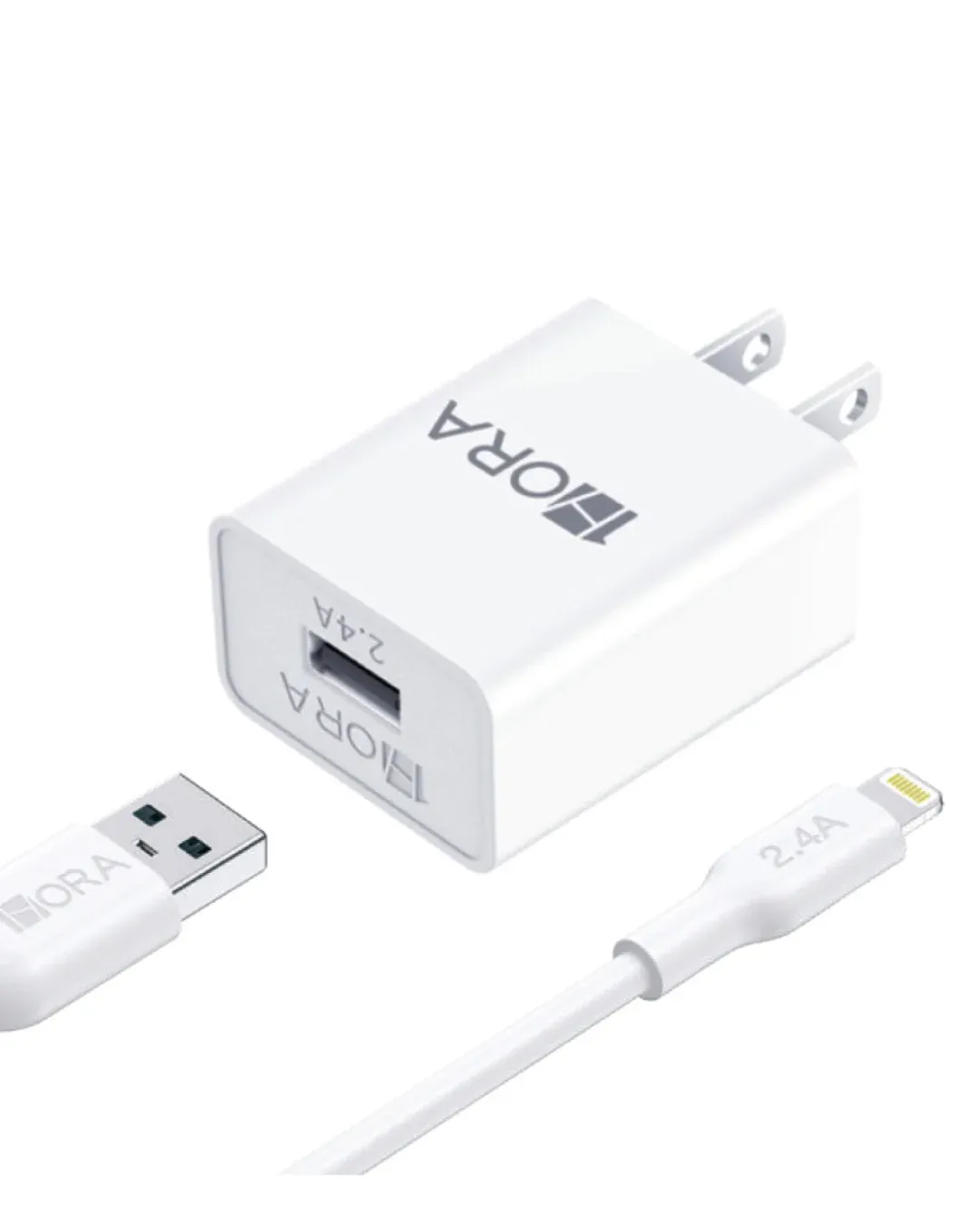 Cargador de Pared con Cable iPhone 2.4A (GAR143)