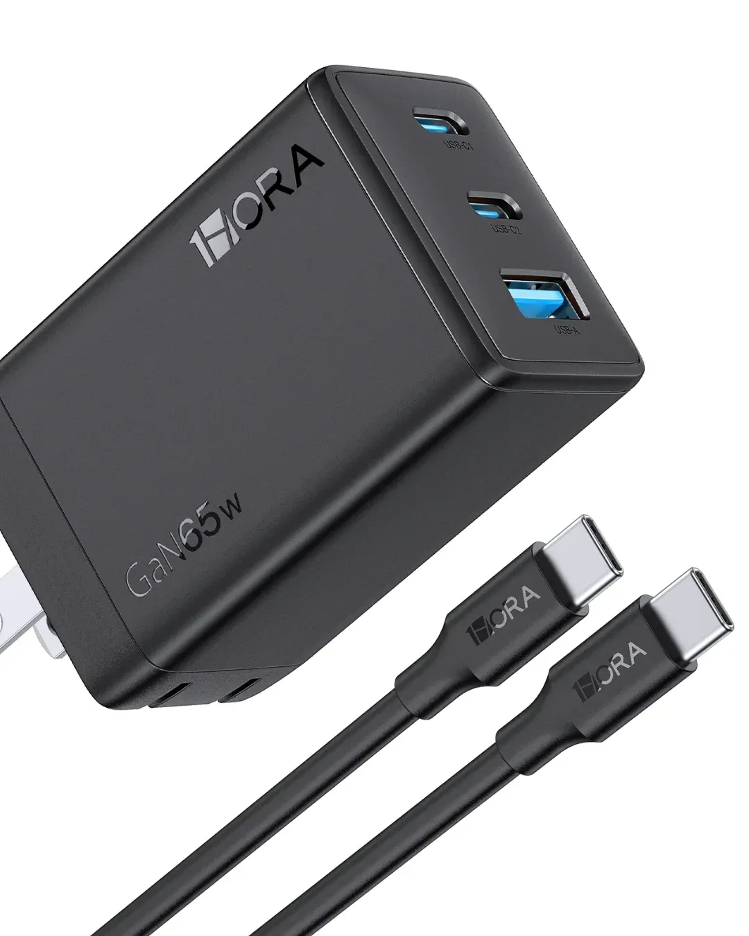 Cargador PD 65W con Cable Type-C 2m (GAR322)