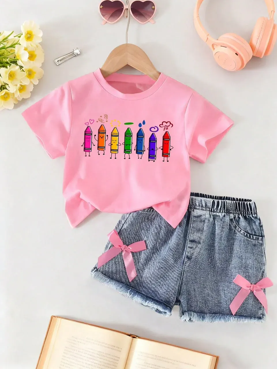 Conjunto infantil rosado